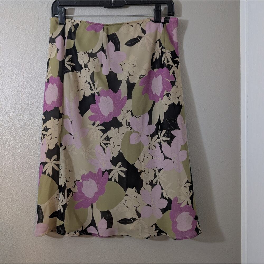 Vintage 90s Apostrophe Cottagecore Floral Prairie Multicolor Boho Skirt